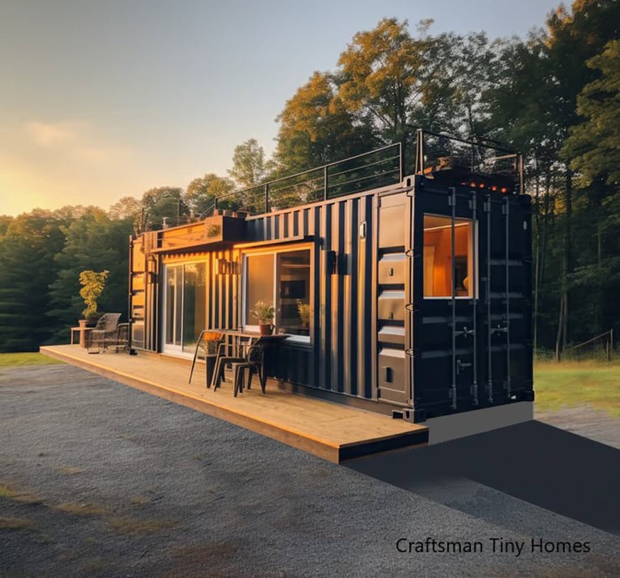 tiny container house for sale - craftsman tiny homes