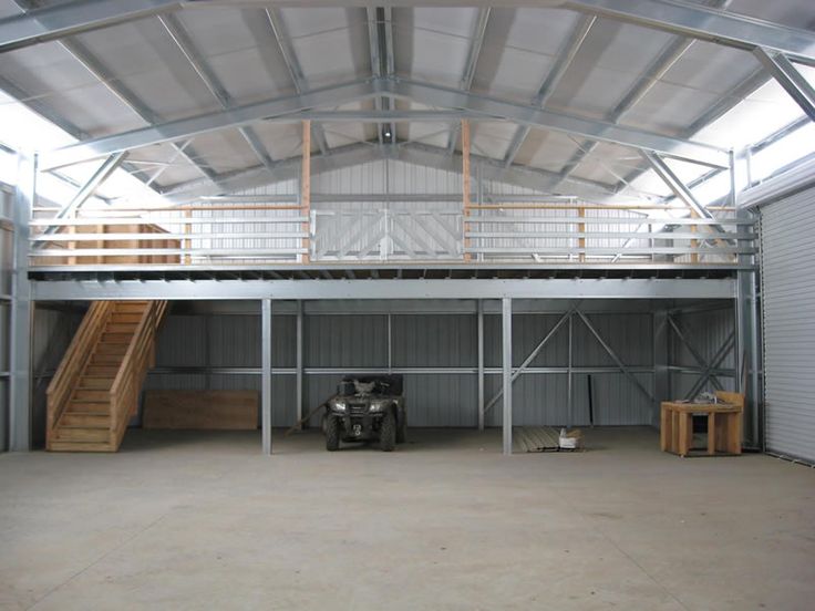 office inside quonset steel building