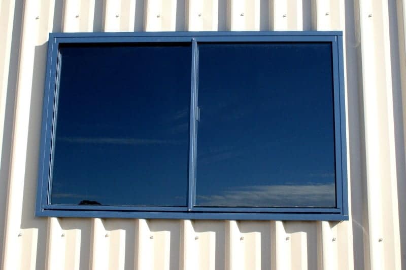 glass pane metal trim