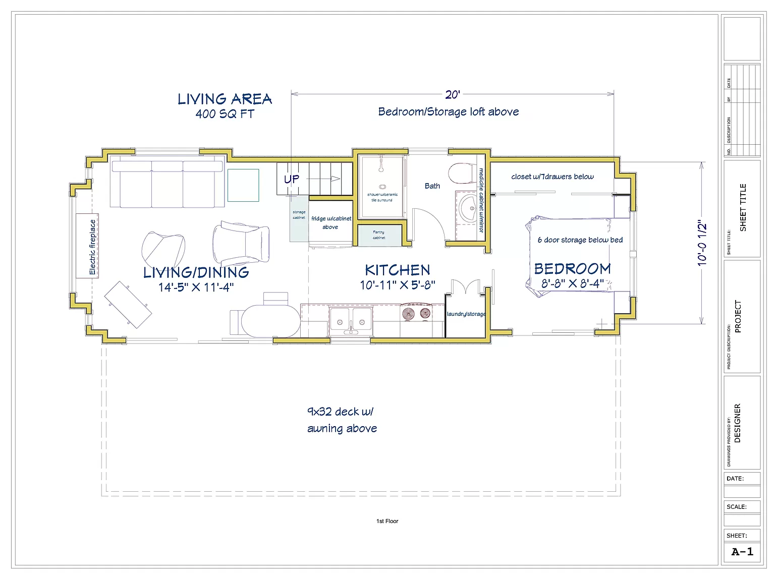 tiny house floor plan