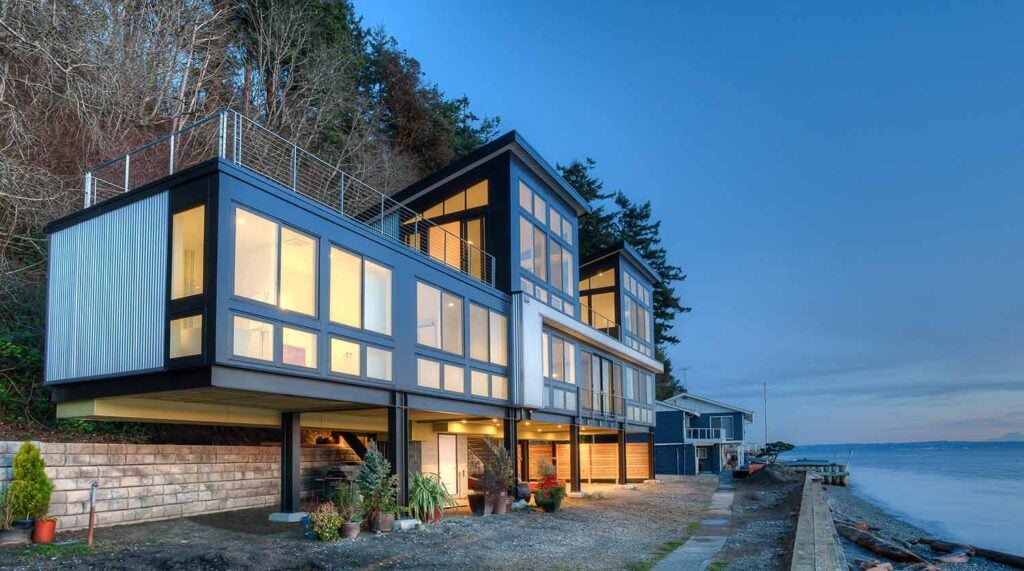 Steel framed house by Designs Northwest