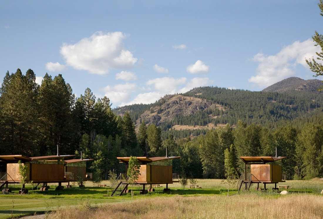 rolling huts Wintrhop, WA