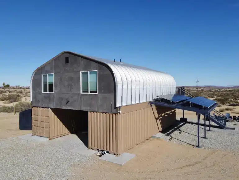 Shipping Container Quonset Hut House in Joshua Tree, CA