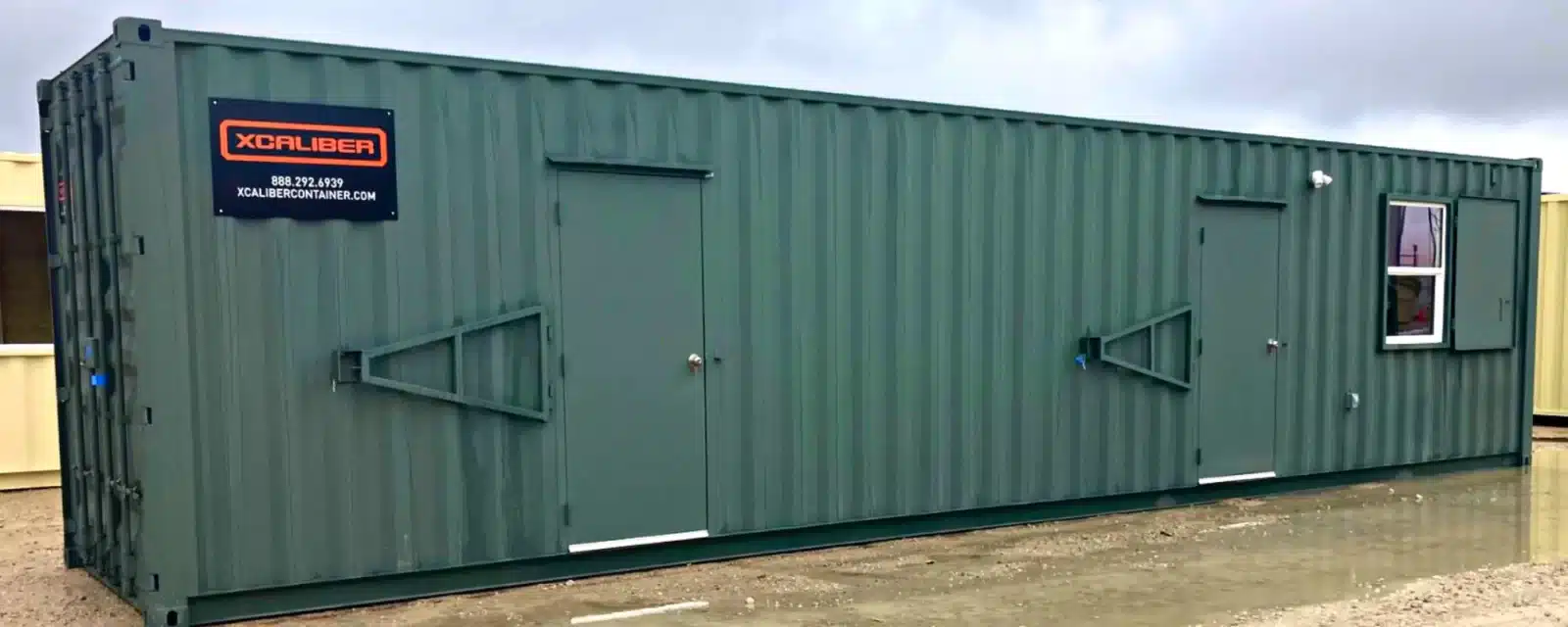 40' bunkhouse container cabin