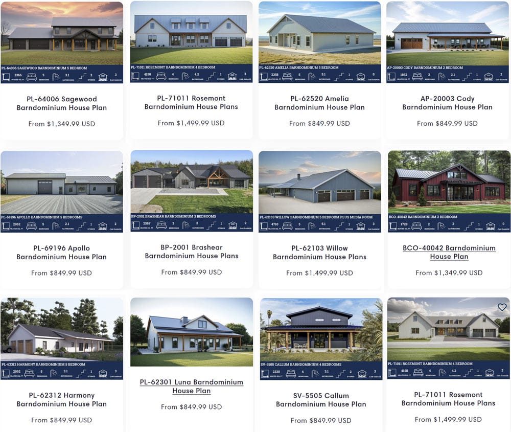 Louisiana Barndominium Floor Plans